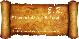 Eibenschütz Roland névjegykártya